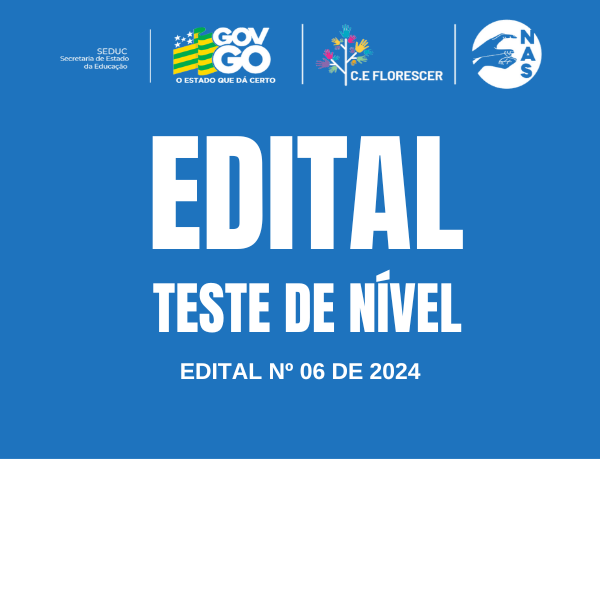 CHAMADA PARA TESTE DE NÍVEL ON-LINE PARA AS AULAS DO SEGUNDO SEMESTRE DE 2024