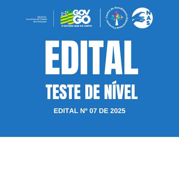 CHAMADA PARA TESTE DE NÍVEL ON-LINE PARA AS AULAS DO PRIMEIRO SEMESTRE DE 2026