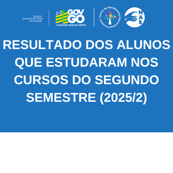 RESULTADO DOS ALUNOS QUE ESTUDARAM NOS CURSOS DO SEGUNDO SEMESTRE – 2025/2 [RETIFICADO]